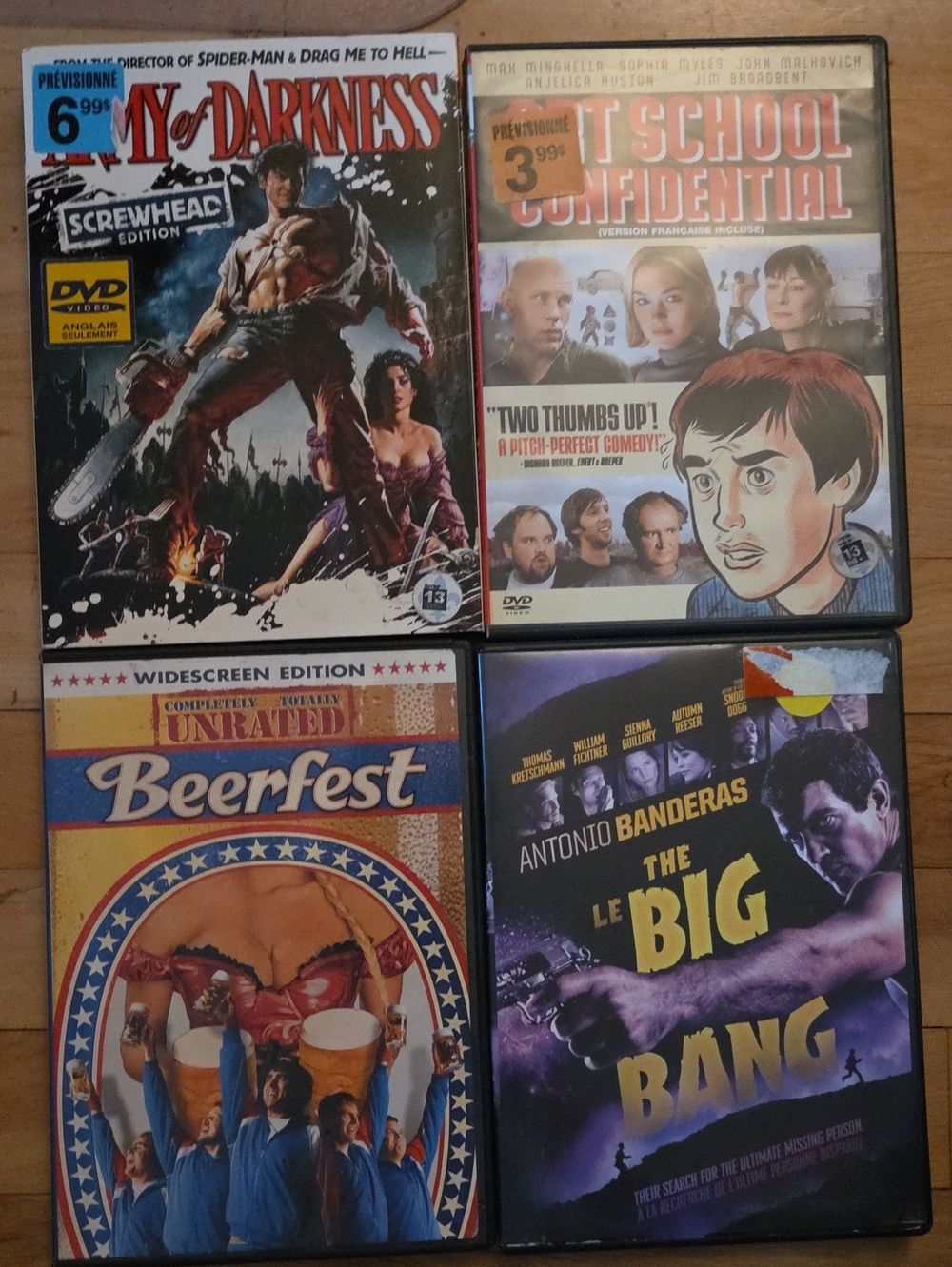 Four DVD movies 15$